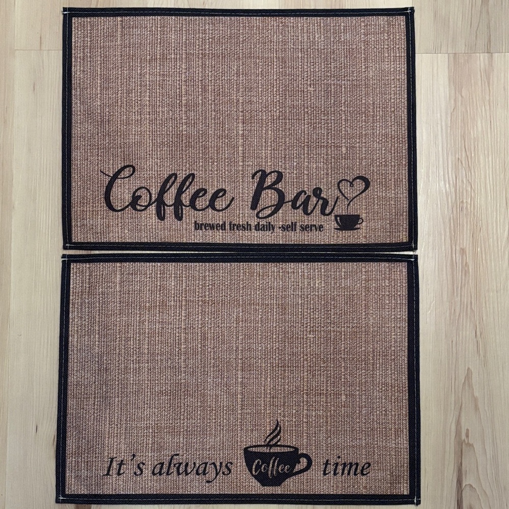 Coffee Bar Placemat Set